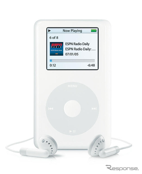 iPodとiPod photoシリーズが統合、ポッドキャスト機能の追加も