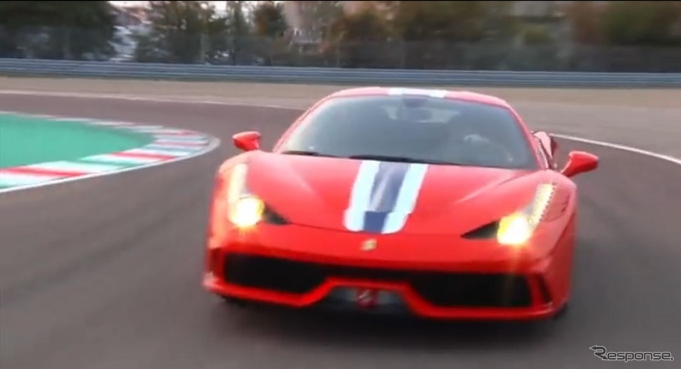 フェラーリ458スペチアーレの最新映像