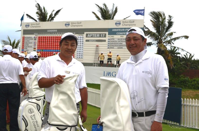 ボルボ・ワールド・ゴルフ・チャレンジ・ワールドファイナル上位入賞を果たした加藤選手（左）と齋藤選手（右）