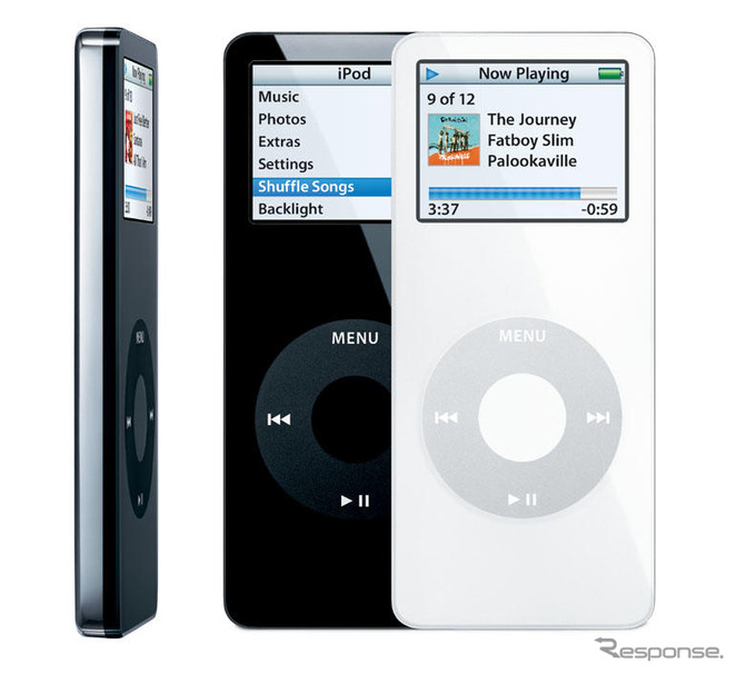 iPod nano が登場…鉛筆の太さと同じ厚さ、2GBと4GB