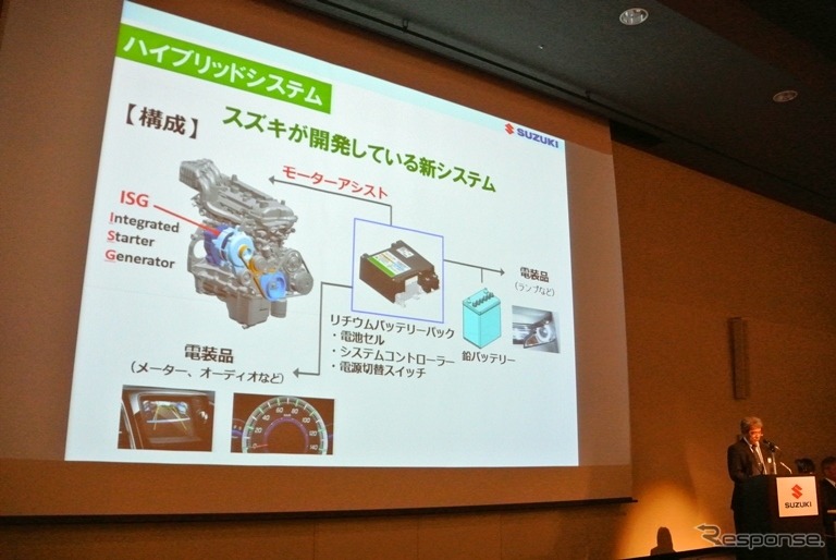 スズキ 12Vのマイルドハイブリッドと、欧州勢の48Vの関係