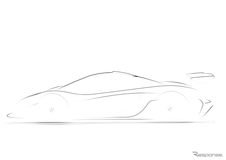 マクラーレンP1 GTRの予告スケッチ