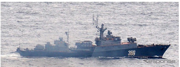 防衛省統合幕僚監部、ロシアのミサイル駆逐艦などを相次いで確認