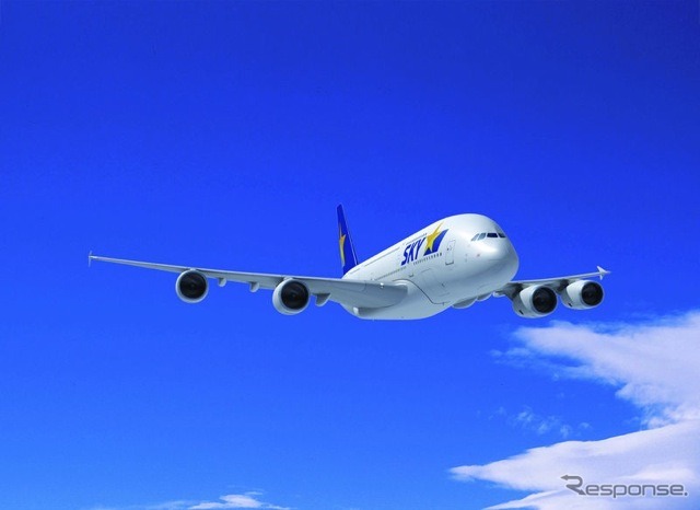 A380スカイマーク塗装（イメージ）