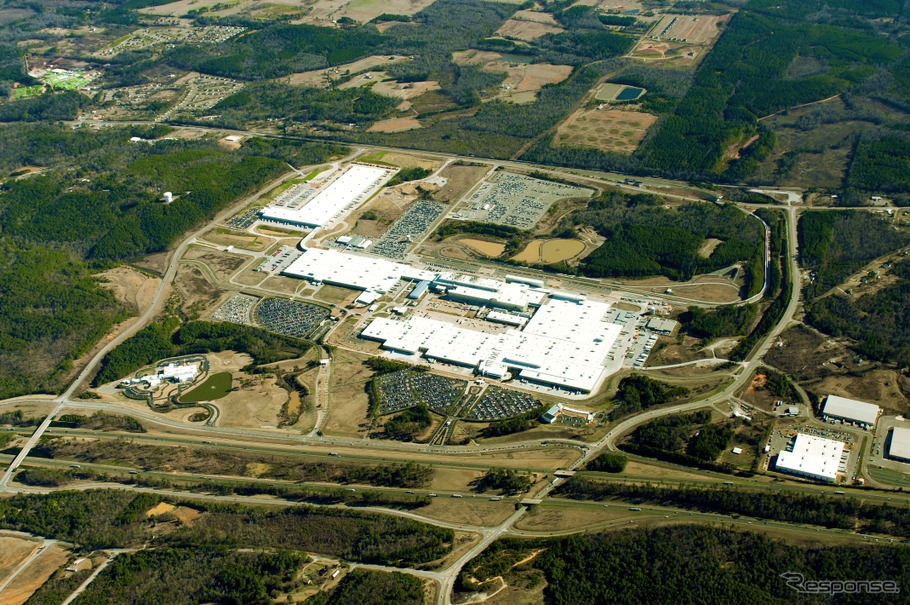 メルセデスベンツの米国アラバマ州タスカルーサ工場