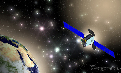 「Es'hail 2」のイメージ。Es'hail 2とは中東で夏から秋にかけて現れる星の名前で、同地域では幸運をもたらす星と考えられているという
