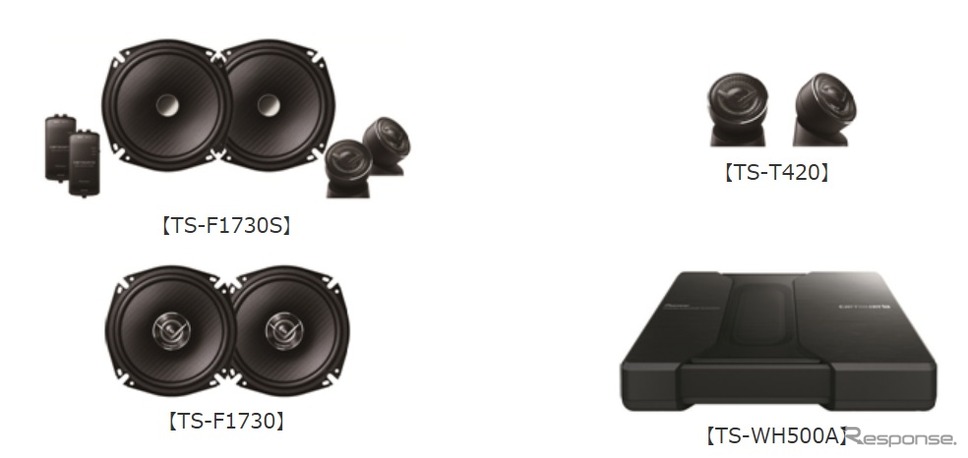 パイオニア、カロッツェリアのカースピーカーなど8機種を発売