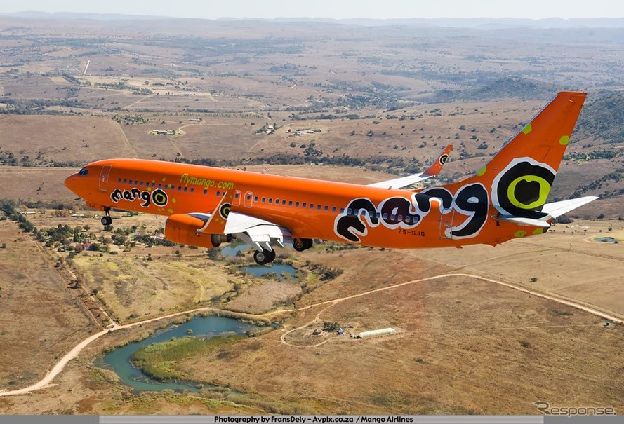 南アフリカLCCマンゴの旅客機