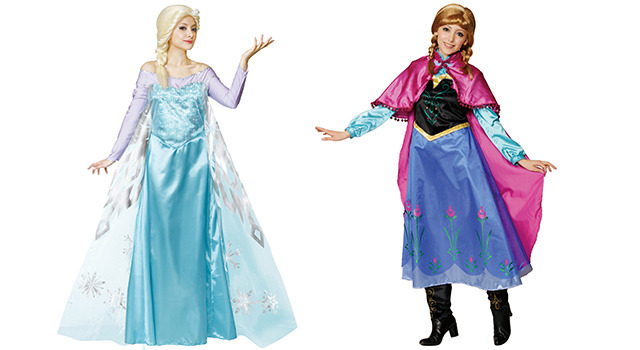 『アナと雪の女王』エルサ＆アナの衣装　(C)  Disney.