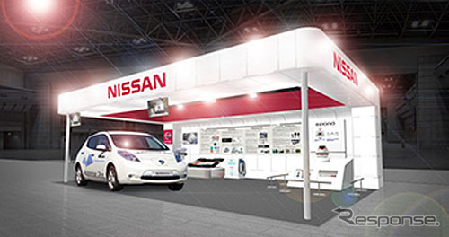 人とくるまのテクノロジー展 2014名古屋 の日産ブース（イメージ）