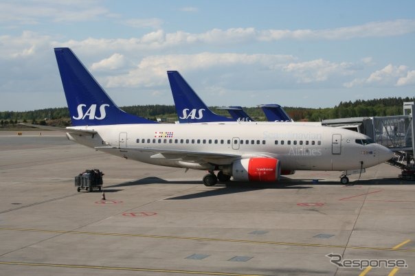 スカンジナビア航空の737