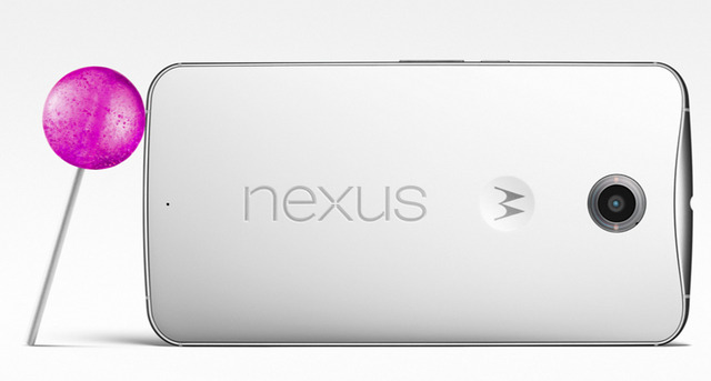 Android 5.0（コードネームLollipop）を搭載する「Nexus 6」のクラウドホワイト色モデル