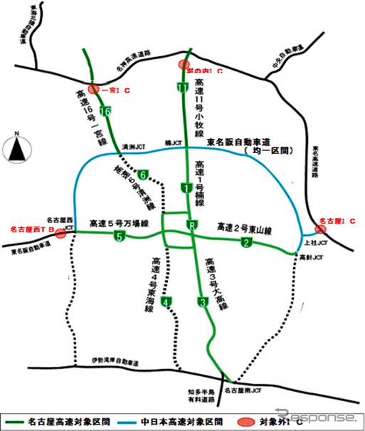 中部圏でも、ETC特定モニター開始