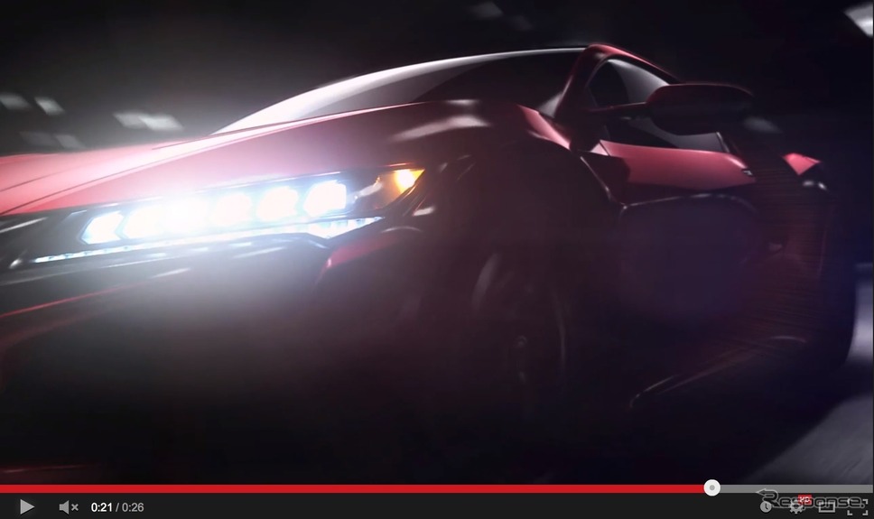 新型 NSX の公式動画より