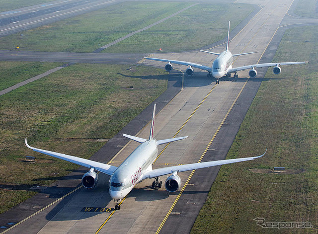 カタール航空、「A350XWB」初号機を受領（1）