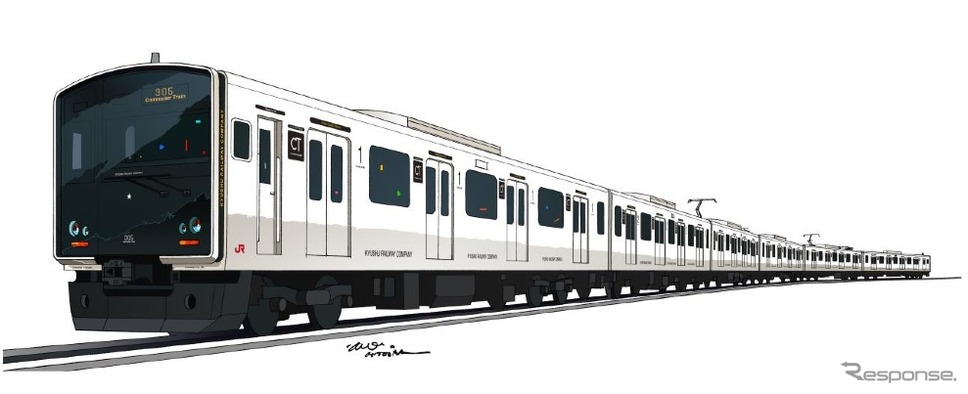 JR九州の筑肥線305系のイメージ。来年2月から運行を開始する予定だが、これに先立つ1月31日に試乗会が開催される。