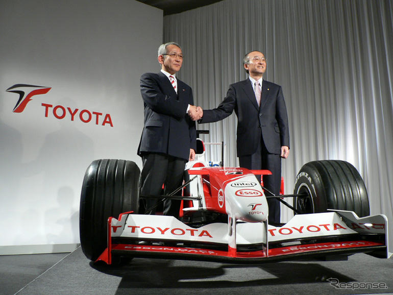 トヨタ、モータースポーツ活動を発表「F1優勝目指す」