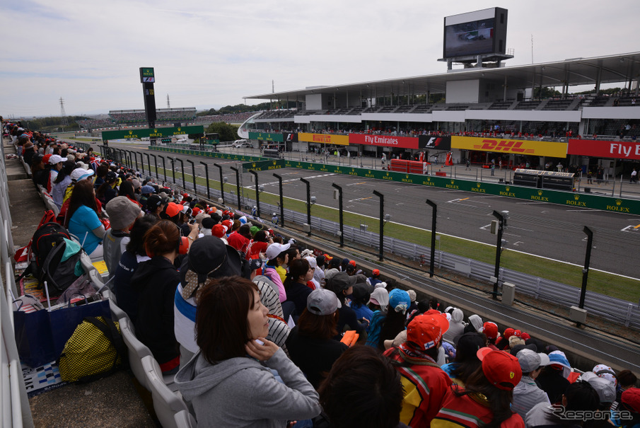 レディースシートの様子（2014F1日本GP）