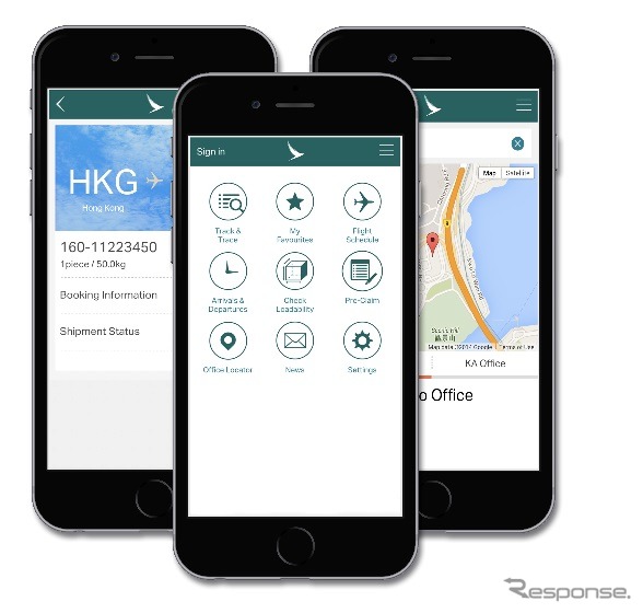 キャセイパシフィック航空の新しいカーゴ・モバイル・アプリケーションは航空貨物代理店や荷送人、荷受人、顧客へさらなる利便性を提供する