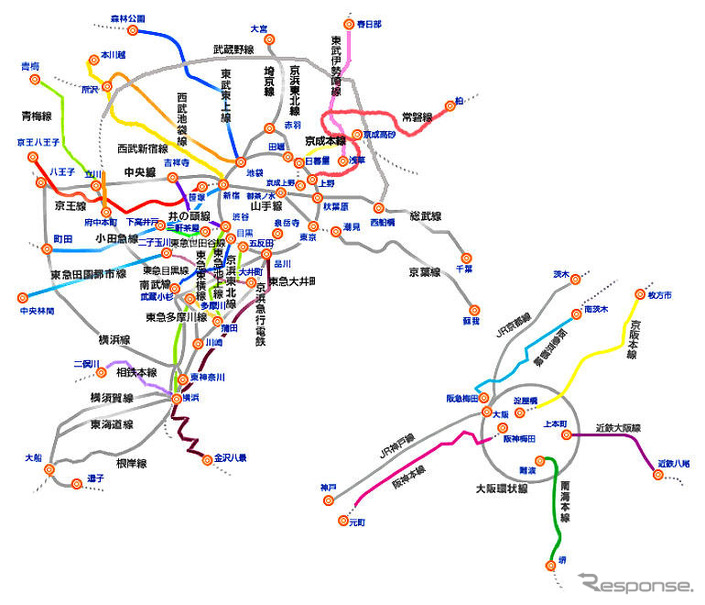 モバイル放送が電車でも快適---東京 大阪で受信環境補完対策