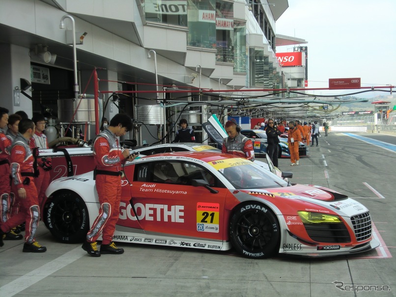 GT300を戦う #21「Audi Team Hitotsuyama」（写真は2014年シーズン）。