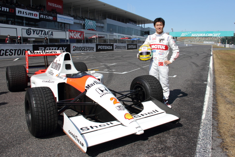 モータースポーツファン感謝デーでマクラーレン・ホンダ『MP4/6』をドライブした山本尚貴