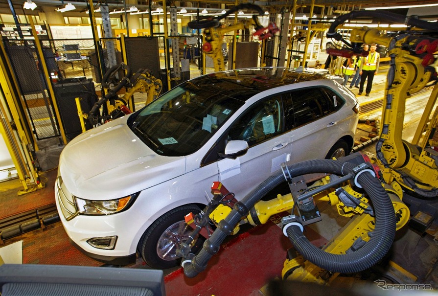 カナダ工場で生産が開始された新型フォードエッジ