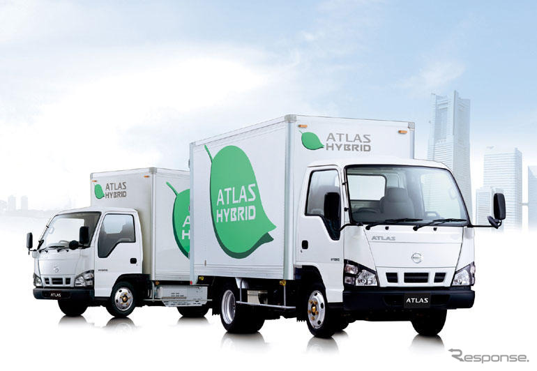 日産 小型トラックの アトラス にハイブリッドを設定 レスポンス Response Jp 日産 小型トラックの アトラス にハイブリッドを設定 レスポンス Response Jp