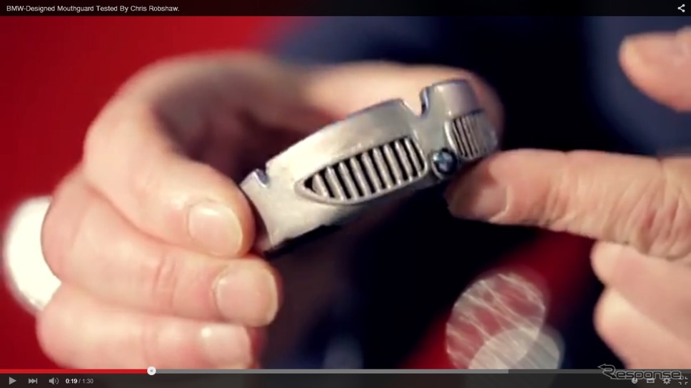 BMWがラグビー選手のために開発したマウスガード