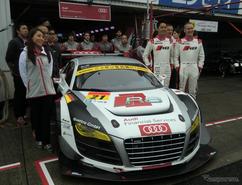 15年シーズンのGT300を戦うAudi Team Hitotsuyama陣営。