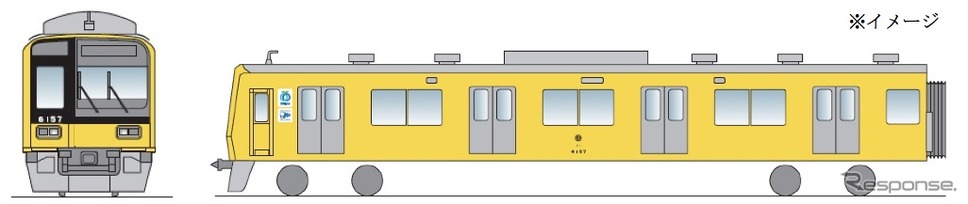 西武は4月18日から運行を始める「黄色い6000系」の詳細を発表。アルミ車体の6057編成が黄色いカラーリングとなり、2016年3月まで運行する予定