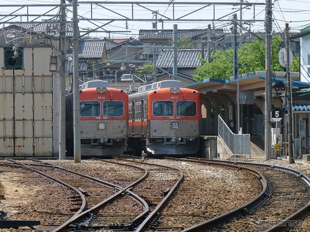 北陸鉄道は浅野川線の開業90周年イベントを開催する。写真はイベント会場となる内灘駅構内。