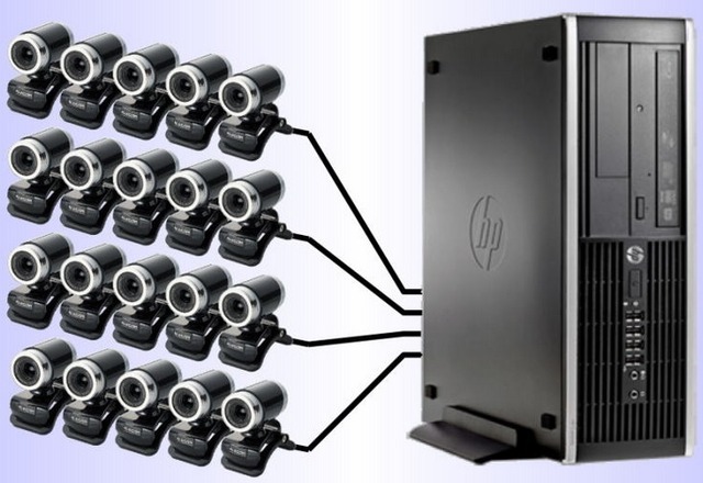 パソコンとカメラを接続したシステムの利用イメージ
