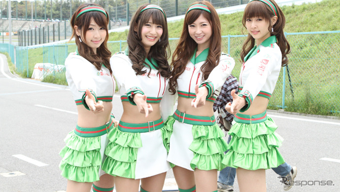 スーパーフォーミュラ『D'station 2015 フレッシュエンジェルズ』林沙久羅・佐崎愛里・日野礼香・清瀬まち