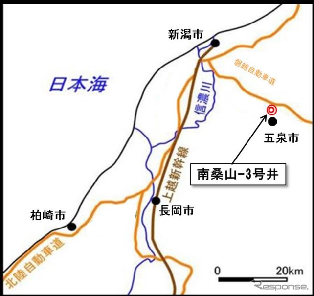 南桑山3号井位置図