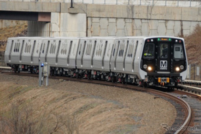 川崎重工製のワシントン地下鉄7000系。このほど220両を追加受注した。