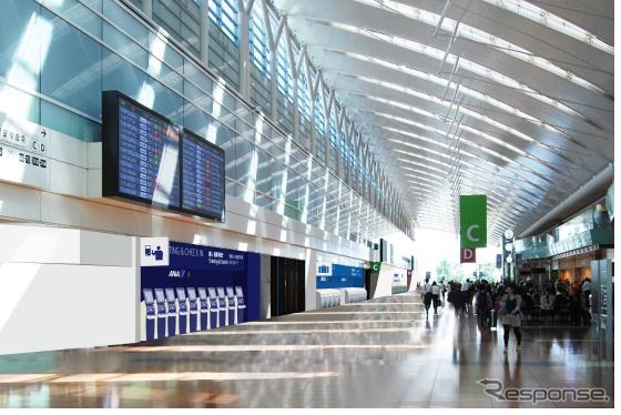 羽田空港出発カウンター（イメージ）