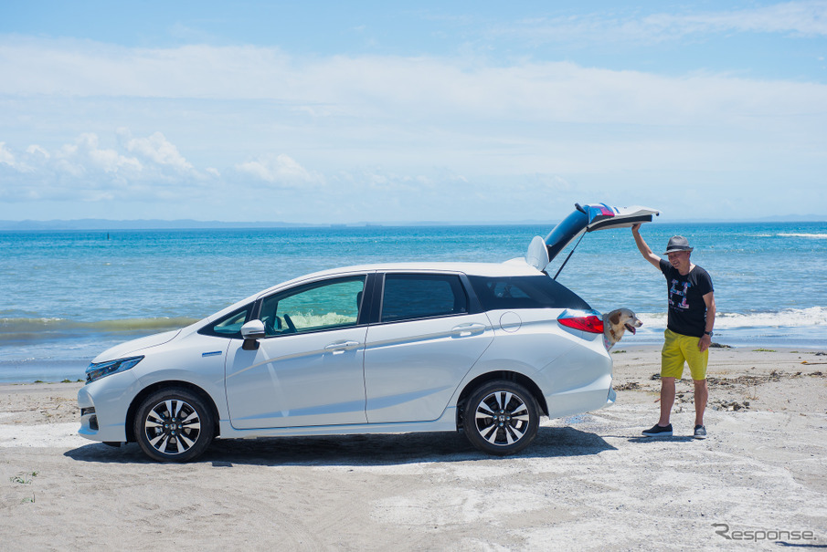 ホンダ シャトル と愛犬の旅 夏の三浦海岸リゾートへ ペットに優しい広さと静粛性 レスポンス Response Jp