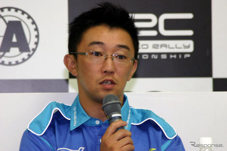 【WRCラリージャパン】記者会見 PWRC…鎌田選手