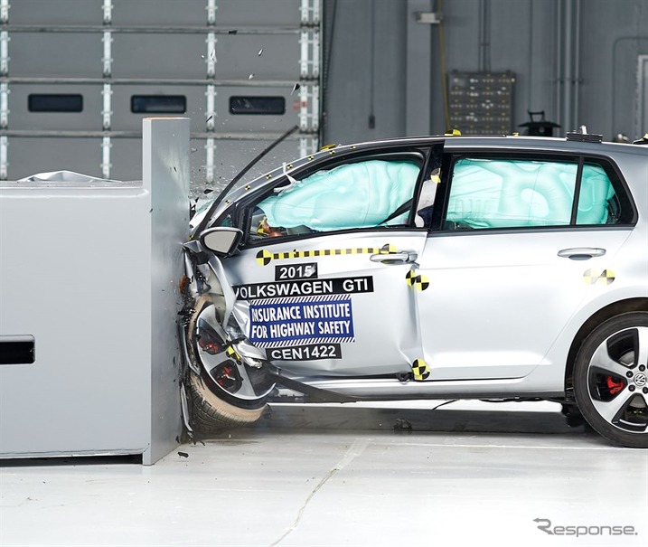 VW ゴルフ の米IIHS衝突テスト