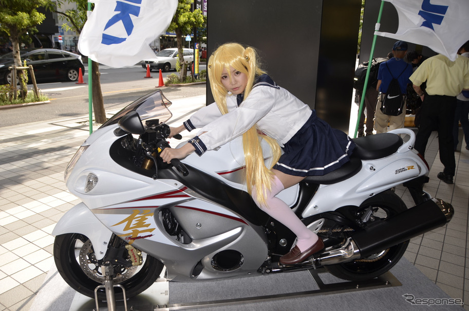 バイクの日 ばくおん コスプレイヤーも登場 バイクの魅力を若者にも レスポンス Response Jp