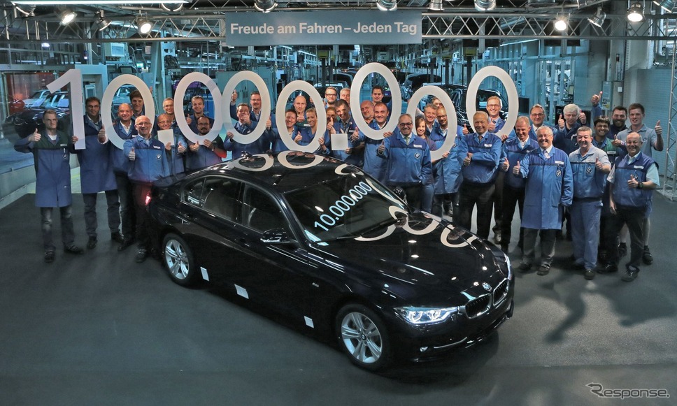 BMW 3シリーズセダンの累計生産が1000万台に