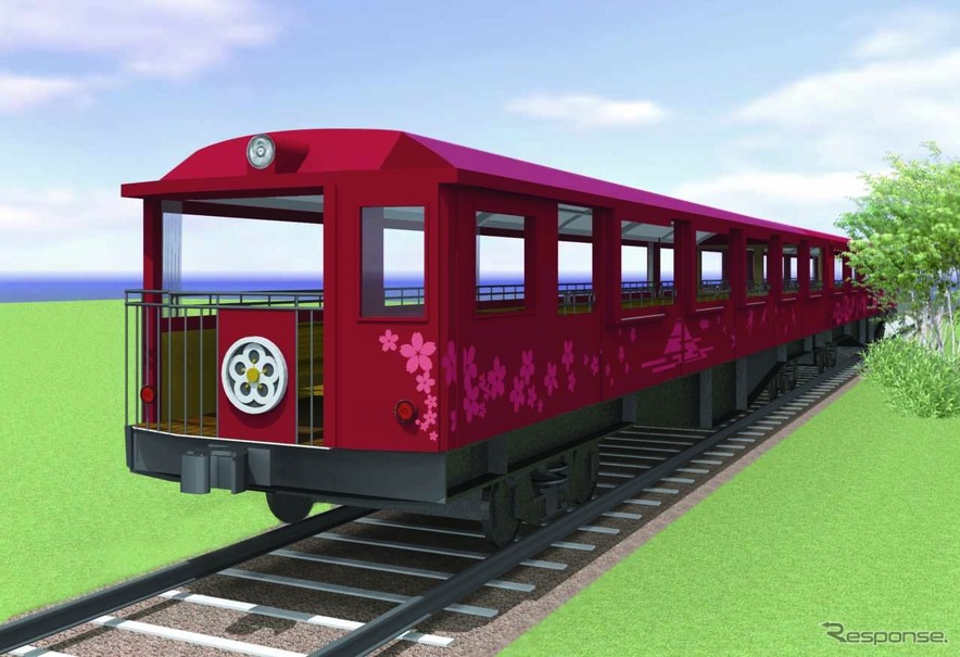 『SLスチーム号』新型客車のイメージ。京都鉄道博物館のオープンにあわせて導入される。