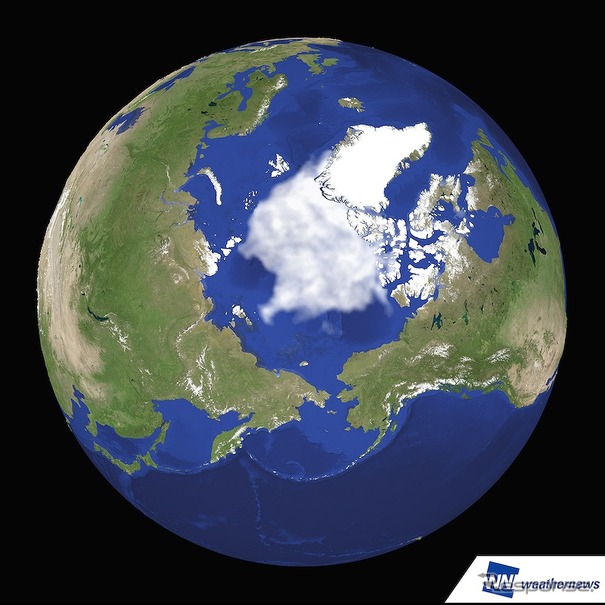 2015年9月14日の北極海の海氷