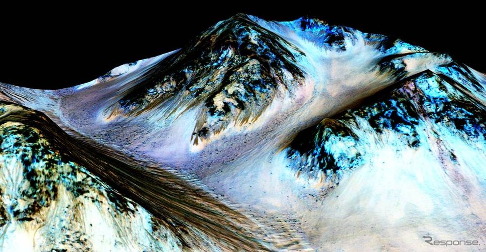 NASA、現在の火星に液体の水が流れている証拠を確認