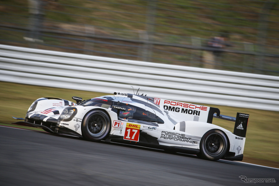 ポールを獲得した#17 ポルシェ919 Hybrid