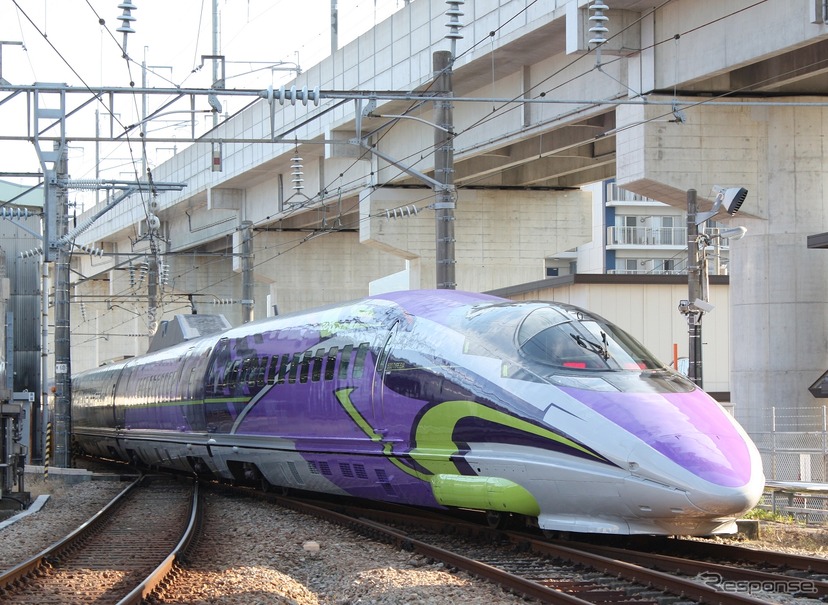 エヴァに 新生 山陽新幹線500系を公開 11月7日から運行 レスポンス Response Jp