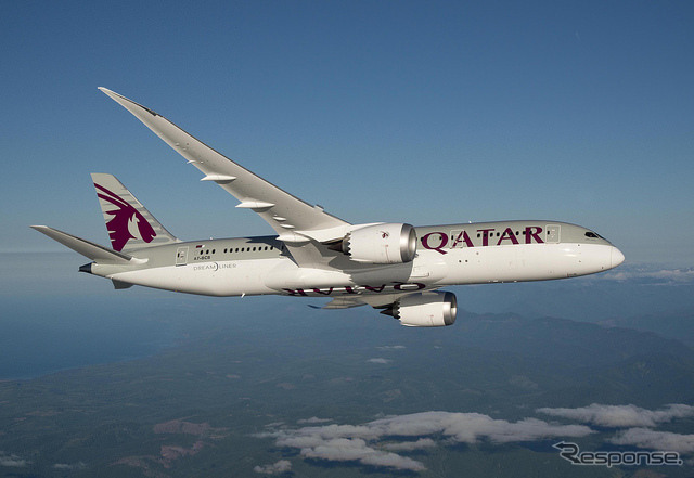 カタール航空のボーイング787-800
