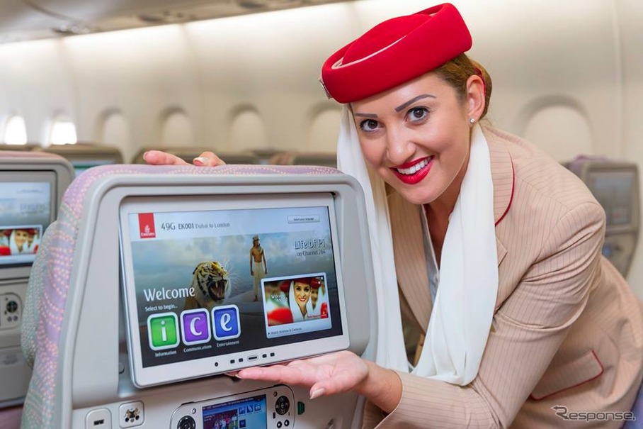 エミレーツ航空、新型の機内エンターテインメントシステムを導入