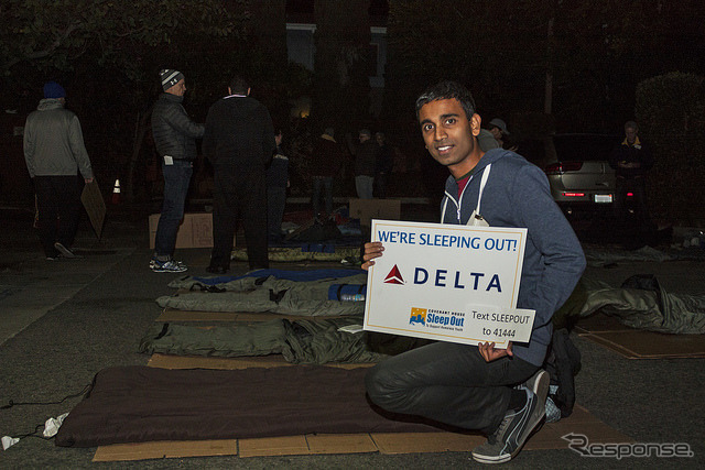 ホームレスの子供を無くすために…デルタ航空幹部が路上で一夜を過ごす（1）